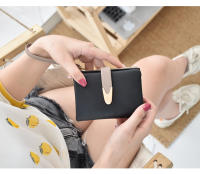 Monedero Mujer Corto Otoño Invierno Nueva Retro EU Y AM Nueva Monedero De Cuero PU Mate Moda Sencilla Conveniente - details 23