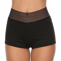 Shorts Deportivos De Cintura Alta Para Mujer Sexy Leggings De Gimnasia Y Yoga Transpirables Sólidas De Poliéster Fitness Briefs - details 8