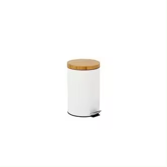 Papelera Cocina Metal Blanco 12Lt, El mejor complemento para tu hogar, Fijalo - 1