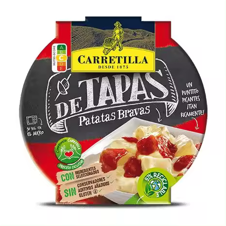 Carretilla Platos preparados, listos para consumir - Tapas: Patatas Bravas, Patatas Ali Oli -   8 unidades - 1