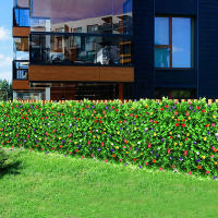 Pared De Hierba Artificial De Eucalipto Para Jardín Decoración De Bodas Falso Pasto De Plástico 60x40cm Panel De Valla De Plantas Verdes - details 3