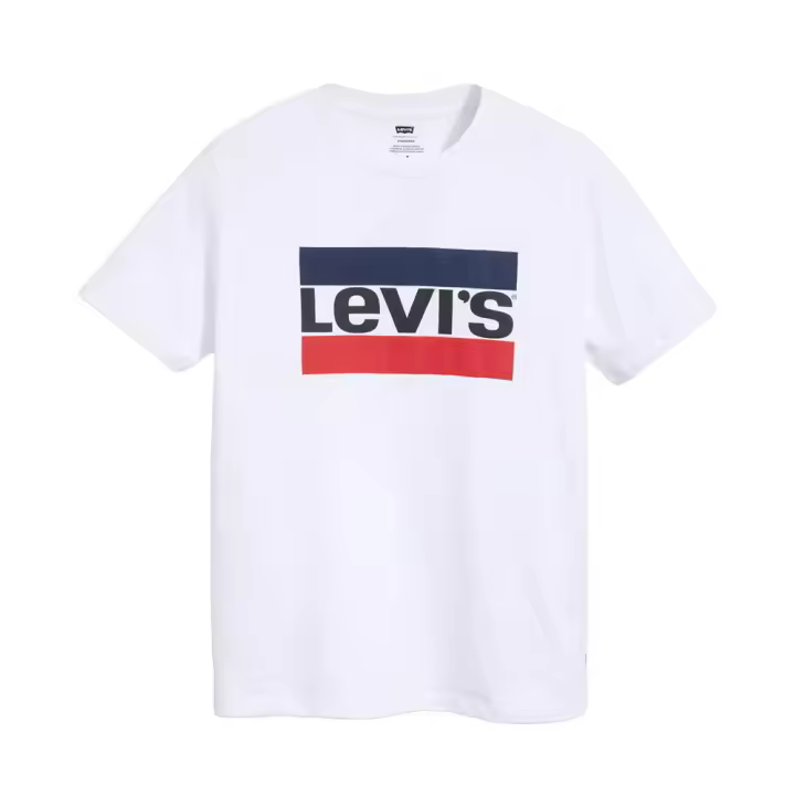 Camiseta Blanca Levis White Ligera con Logotipo Deportivo - 1