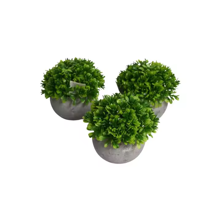 Poenia Arte Floral - Plantas Artificiales Sintéticas Decorativas - REF 635099 - Pack de 3 Pequeñas con Acabado Realista - 1