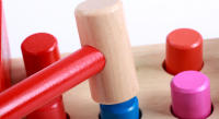 Puzzle De Madera Colorido Para Niños Y Niñas De 3 a 5 Años Tablero De Enigmas De Banda De Pegatina Montessori Para Bebés - details 2