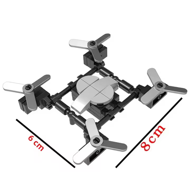Bloques De Construcción DIY Para Juguete De Avión De Combate Aleman Bf-109 Modelo De Soldado Militar WW2 Para Niños - 1