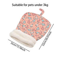 Bolsa De Sueño Para Gato Suave Y Cálida Cama De Peluche Gruesa Para Perro Y Gato Joven Adecuada Para Viajes - details 0