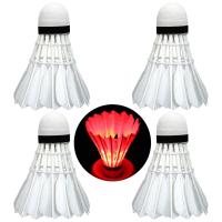 4pcs Shuttlecos De Bádminton LED Iluminación Adecuado Para Deportes Al Aire Libre Y Interior Material De Cabeza Poliéster Espumado - details 6