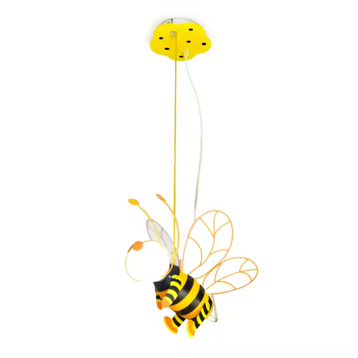 Lámpara Infantil de Techo Colgante  Bee 2 - Bombilla 1 x E27 - Long. Max 80cm - AZABAK - 1