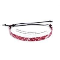 4Pcs Palestine Arab Scarf Woven Bracelet For Women Men Ethnic Wavy Dot Colored Ribbon Bracelet Handmade Jewelry - details 1