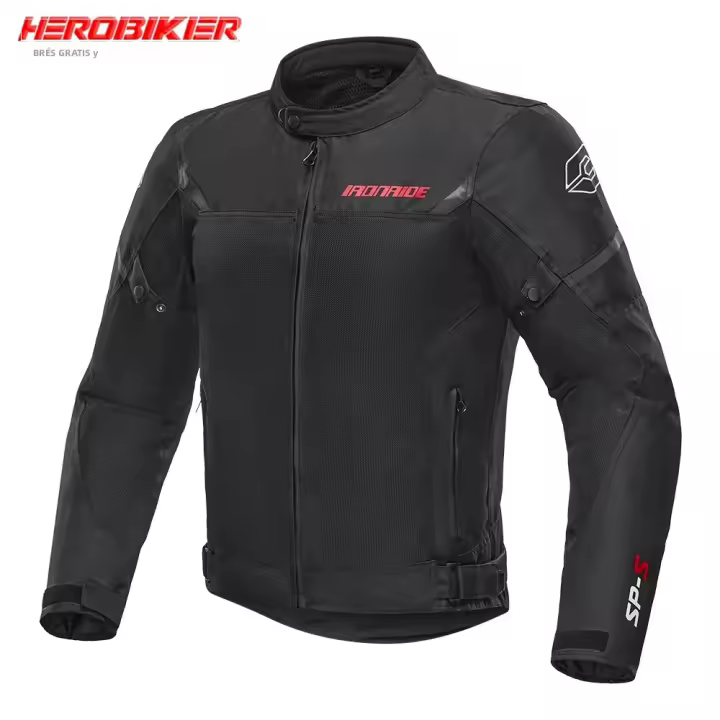 Chaqueta De Motociclista Para Hombres Impermeable Y Transpirable Ropa De Motocross Protección Y Comodidad Material Poliéster Y Nylon - 1