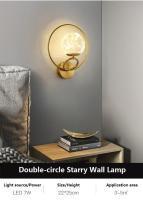 Lámpara De Pared LED Moderna IRALAN Con Bola De Vidrio Estrella Iluminación Para Sala De Estar Dormitorio Estudio Decoración De Hogar Fuente De Luz Diaria - details 7