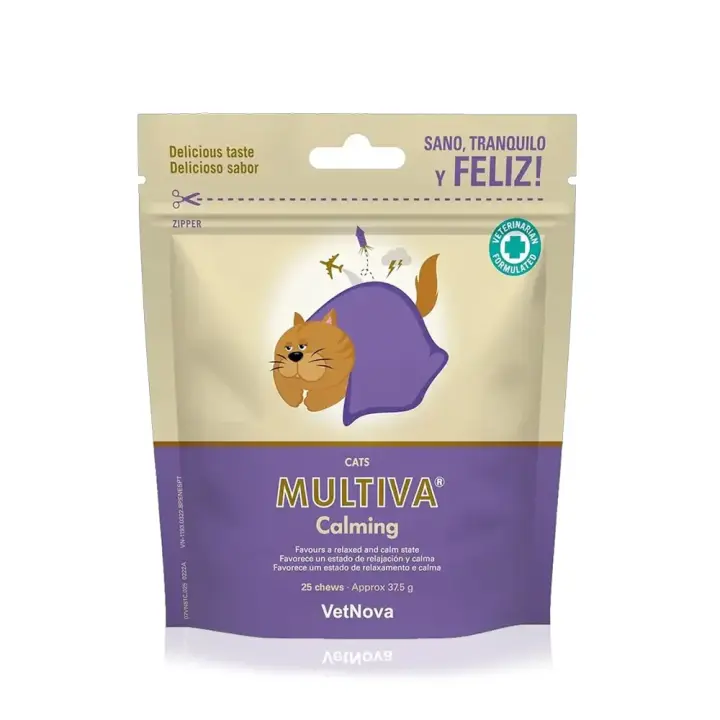 MULTIVA® Calming cats 25 chews suplemento para un estado de calma Vetnova - 1