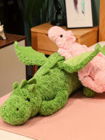 Juguete De Peluche De Dinosaurio Con Dos Colores Diferentes Dragón Volador Juguete Suave Para Regalos De Cumpleaños Para Amigos Adecuado Para Valentine's Day - details 0