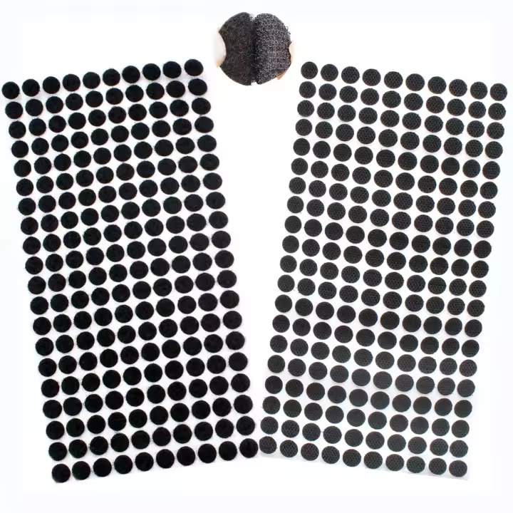 Belcro Adhesivo Redondo,Belcro Adhesivo Doble Cara Redondo,10mm Pegajoso Monedas Puntos,200 Pares (400 Piezas) Lunares Adhesivo Cintas Autoadhesivo Puntos Adhesivo (Blanco) - 1