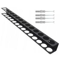 Organizador De Herramientas Para Destornilladores Y Pinzas Soporte De Muro En Negro Material De Acero Tamaño 4x4.5x40cm - details 3