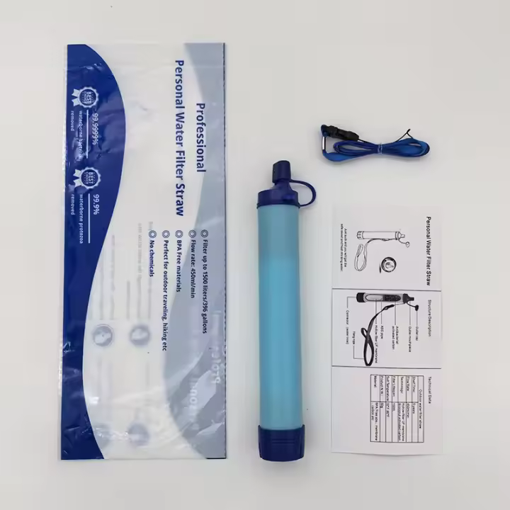 Filtro De Agua Portátil Para Exteriores 1pc Sistema De Filtro De Estraw Para Supervivencia Emergente Camping Senderismo Escalada - 1