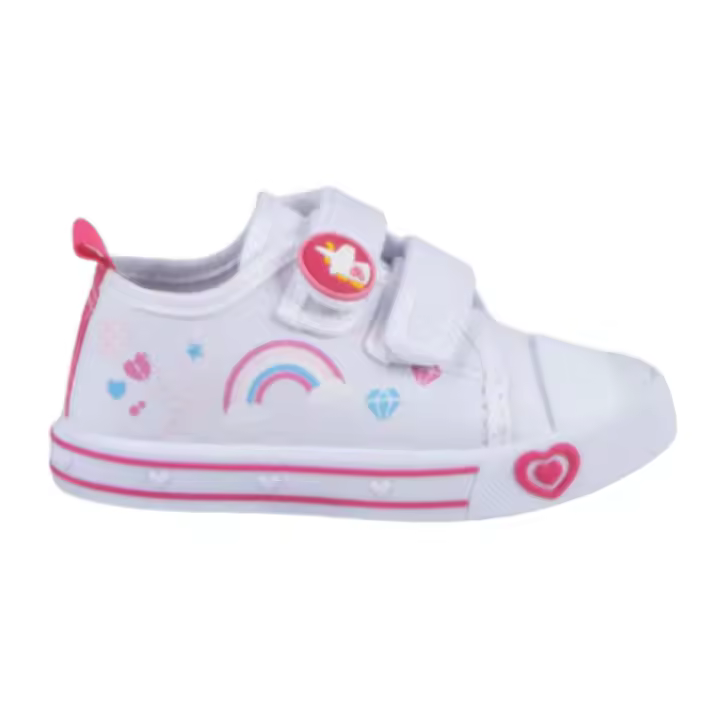 Zapatilla lona Bubble para niña A3351 color blanco - 1
