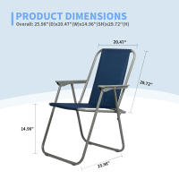 S7 STAR Silla Playa Plegable a Rayas, Portátil Silla Ligera Estructura de Acero Resistente, Silla de Moda para Piscina Camping Jardín, Sillón Resistente con Reposabrazos, Silla de Playa Alta Plegable y reclinable - details 3