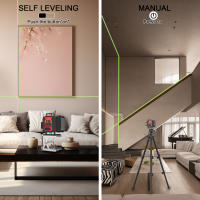 Nivel Laser 16 Lines Professional Laser Level With Tripod Suitcase Green Laser Automatic 360°Self-Leveling Laser Tool 110~220V - details 2