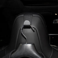 Gancho De Chaqueta De Aleación De Aluminio Soporte De Espalda Duradero Para Asiento De Coche Acessorios Interiores Para Tesla Model S X - details 2