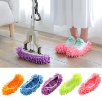 Pareja De Pantuflas Limpiador De Polvo Para Piso De Baño Y Casa Cubierta Lениva De Mopa De Tela De Chenillo Herramienta De Limpieza Doméstica - details 3