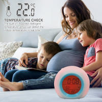 Reloj De Alarma Digital LED Con Luz Nocturna Cambiante De 7 Colores Temporizador Silencioso Para Dormitorio Decoración Regalos - details 2