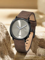 Reloj De Pulsera TOMI Para Hombres Minimalista Y De Moda Deportiva Con Calendario Y Material De Cuero Casual De Cuarzo - details 10