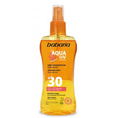 BABARIA SPRAY FOTOPROTECTOR AQUA UV SPF30 200 ML - 1