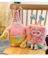 Peluche De Anime Spongebob Squarepants Patrick Star Rosa Kawaii Cartoon Cosplay Muñeco De Peluche Regalo De Cumpleaños Para Niños Y Niñas - details 16