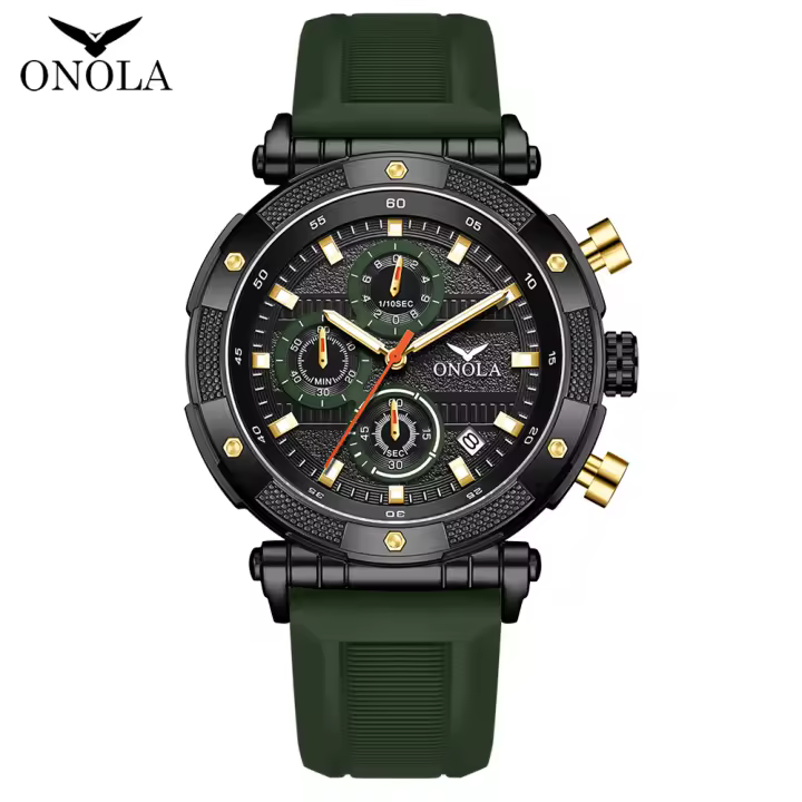 Reloj De Moda Para Hombre ONOLA Marca Lujo Multifuncional Con Manos Luminosas Reloj Deportivo De Cuarzo Impermeable Relogio Masculino - 1