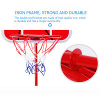 Aros De Baloncesto Portátil Con Bola Y Bombín Ajustable Para Interior Y Exterior Juguete Para Niños DUUTI Sin Químicos De Alta Importancia - details 8