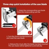 Sábanas Eléctricas Reciprocantes Sin Cable Para Batería Dewalt 18V 20V Herramientas De Corte Para Madera Y Metal Sin Batería Incluida - details 4