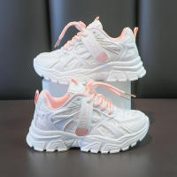 Zapatos Deportivos Para Niñas Primavera/Otoño Moda Casual Transpirables Confortables Para Estudiantes Niños Bebés Talla 0-1Años Material Superior PU Cuero Y Fibra De Red Suela De Goma - details 5
