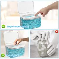 Caja De Almacenamiento Automática 2.8/5.5L Con Cuchara Organizador De Polvos Para Lavandería Contenedor Táctil Para Bolas De Lavado - details 4
