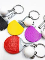 Llavero De Tenis De Mesa 1PC Pendiente De Llavero Simulación Mini Raqueta De Tenis De Mesa Adorno Para Bolsa Regalo Souvenir - details 1