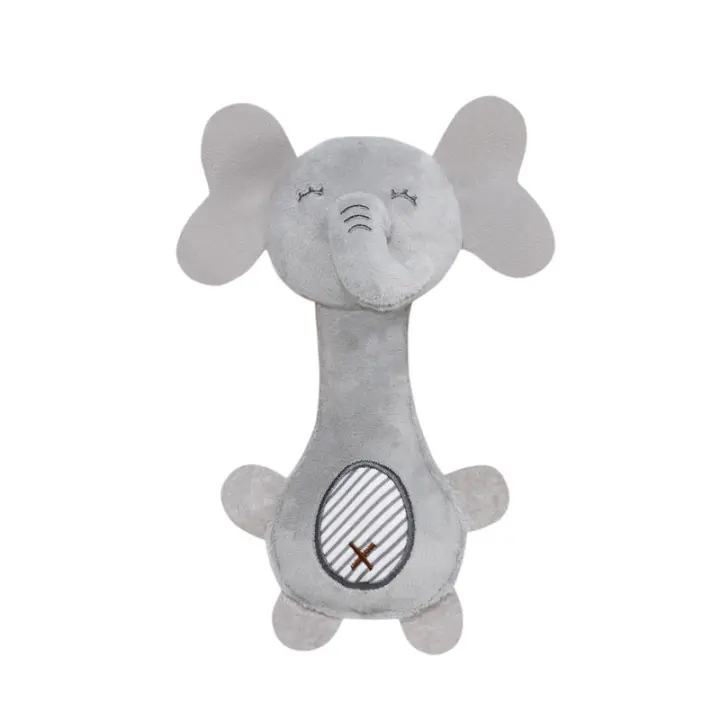 Sonajero para bebé, dispositivo incorporado para bebé, palo de agarre manual, juguete de peluche súper lindo, marioneta de mano - 1