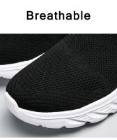 Zapatos Casuales Para Hombre Transpirables Zapatillas Ligeros Con Suela Antideslizante Y Material De Tela Respirable Para Exterior - details 1