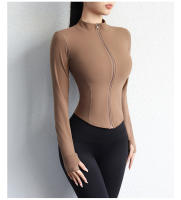 Nueva Chaqueta De Yoga Para Mujeres 2023 Deportiva Ajustada Con Cremallera Prenda De Fitness Para Modelar El Cuerpo Ropa De Yoga Con Capucha - details 6