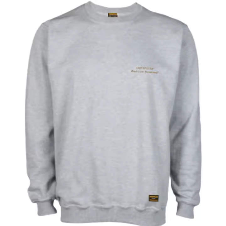 Sudadera Gris Cat Varsity Raglan Crew Heather Grey Caterpillar Workwear Redefined - 1