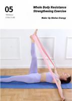 Banda De Resistencia Portátil Para Yoga Y Pilates Fitness Deporte Entrenamiento De Elasticidad Y Estiramiento Para El Hogar Cinturón De Ejercicio Elástico - details 9