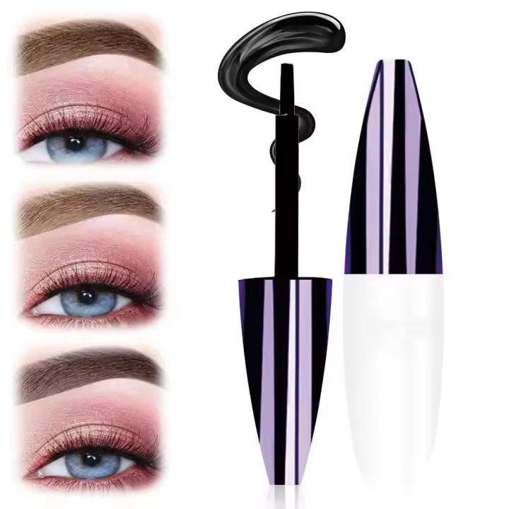 Gel para cejas fácil de despegar, gel para tatuajes, tinte para cejas resistente a las manchas, para mujeres con todo tipo de piel (marrón oscuro) - 1