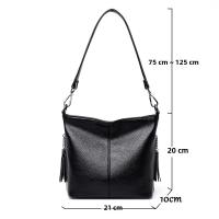 Bolso De Hombre Para Mujer En Cuero De Alta Calidad De Color Sólida Bolso Cruzado Pequeño Estilo Fashion Bolsa De Mano 2025 - details 3