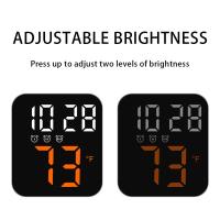 Reloj De Alarma Digital LED Para Escritorio Con Pantalla Retroiluminada Y Mostrador De Temperatura Para Hogar Y Oficina - details 1