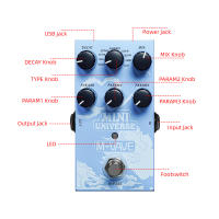 Pedal De Efectos Para Guitarra M-VAVE Mini Universe Con 9 Modos De Reverb Y Efecto De Modelado Digital Reverb Pedal De Audio - details 8