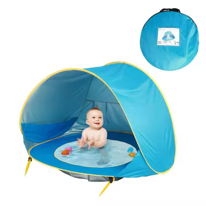 Tienda de Playa para niños con piscina 2021 Actualización rápido desplegable Pop Up único Ocean World - 1