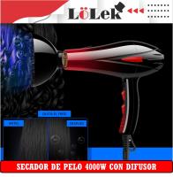 Secador de Pelo 4000W con Aire Frío y Caliente, Difusor y Flujo Estable, LoLek-Oryx - details 4