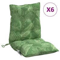 vidaXL Cojines para silla con respaldo bajo 6 uds tela Oxford Color Gris,  Beige,  Verde y mas Cojín Decorativo de Asiento Cojines de muebles de salon - details 8