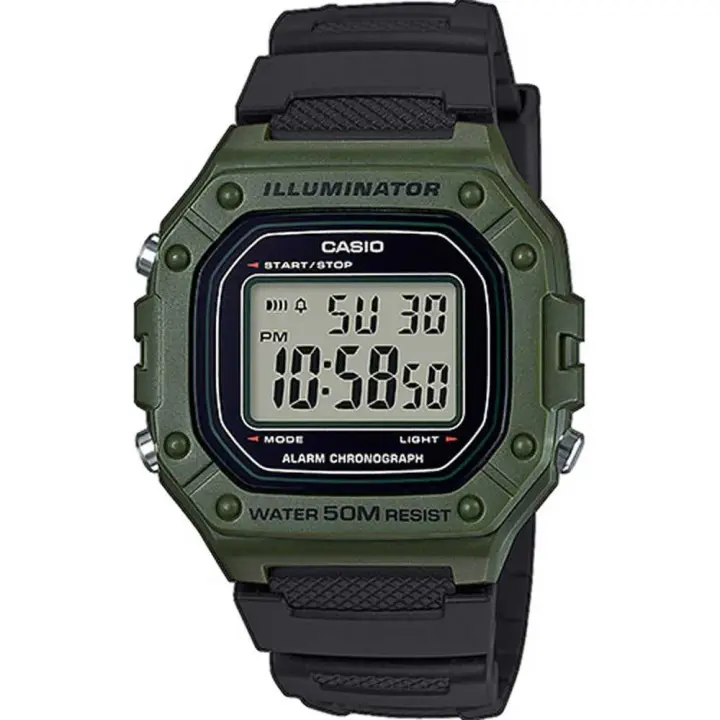 Casio Reloj W-218h-3avef Verde Hombre - 1