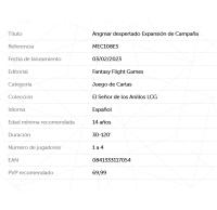 Angmar despertado Expansión de Héroes, el señor de los anillos el Juego de cartas Fantasy Flight games - details 1