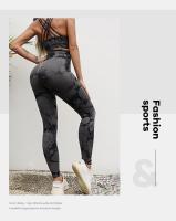 Leggings De Yoga Para Mujer Cintura Alta Sin Costuras Tie Dye Scrunch Butt Levantador Talla Elástica Pantalones De Yoga De Nylon Y Spandex - details 17